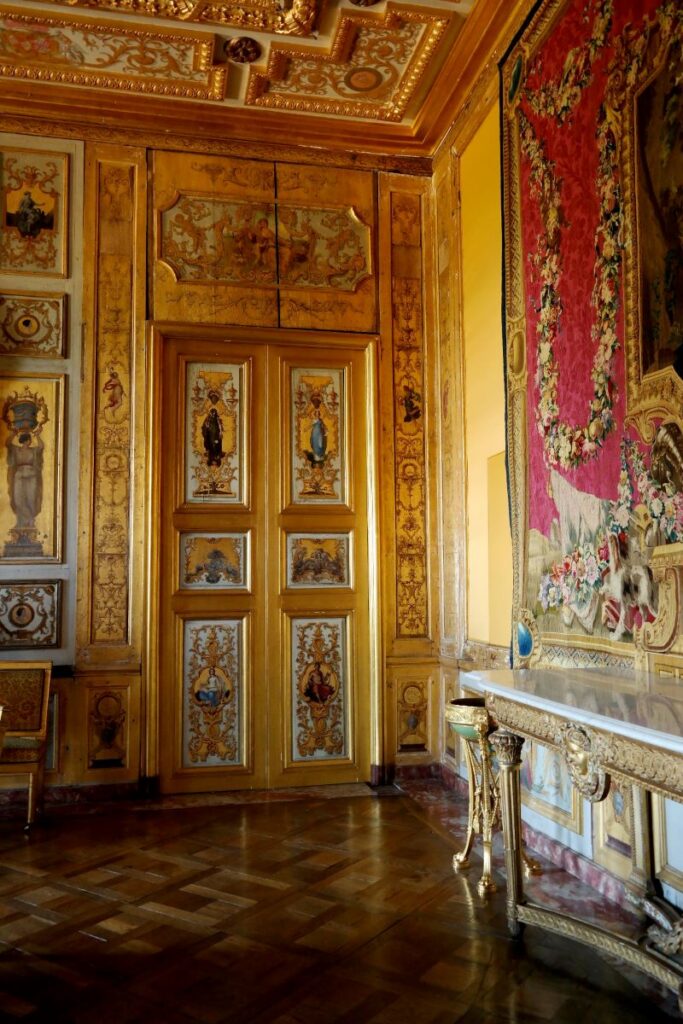 Porte de la chambre d apparat du roi Stanislas, Chateau d' Haroue,