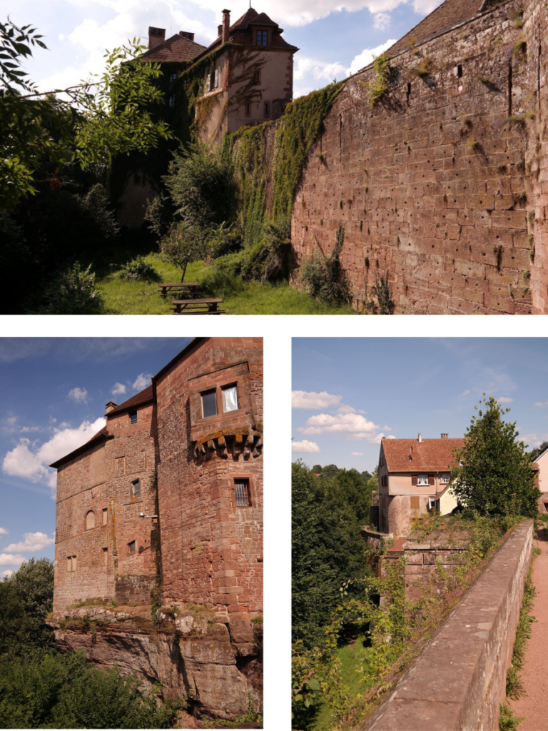 sentier des remparts château de la petite Pierre Vosges