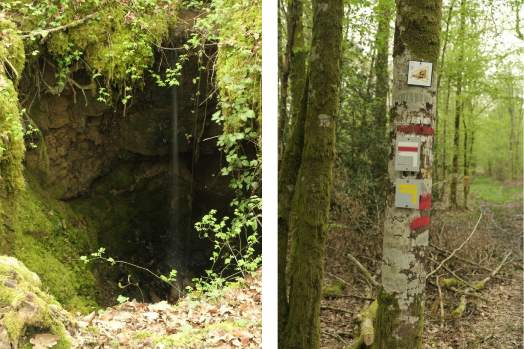 Gouffres au cours de la randonnée du crapaud sonneur Robert Espagne La Saulx