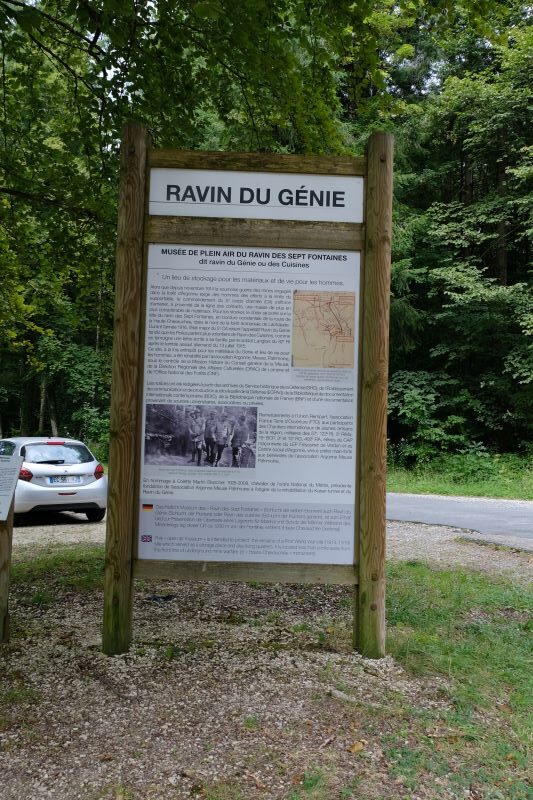 ravin du génie panneau explicatif