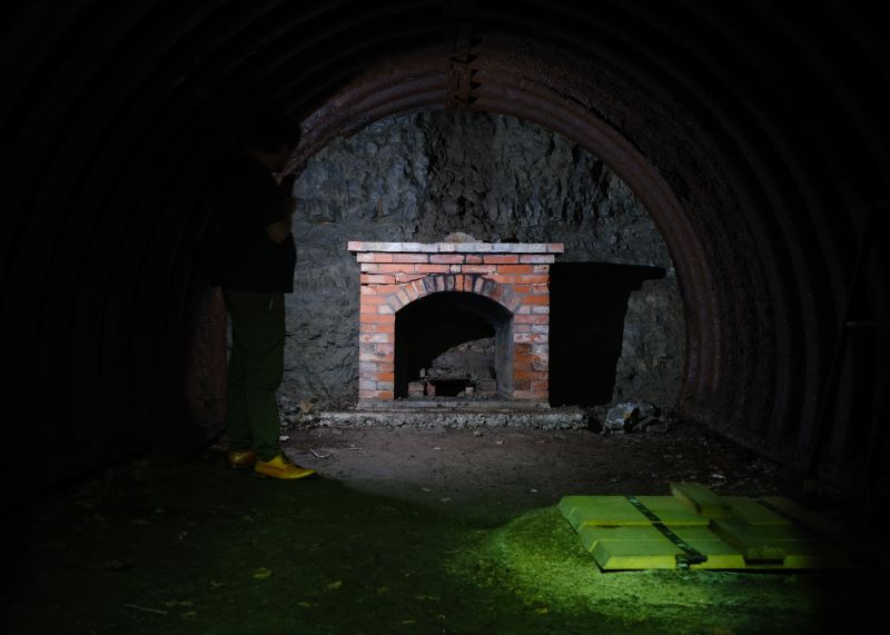 Les cagnats chauffées au bois dans le ravin du Génie