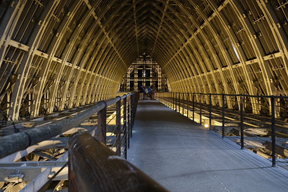 Charpente en béton armé de la cathédrale de Reims