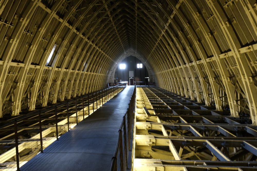 charpente en béton de la cathédrale de Reims