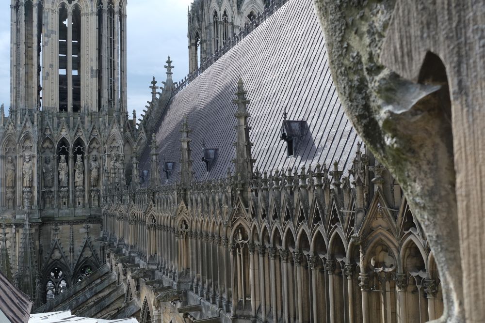 Toiture de la cathédrale de Reims