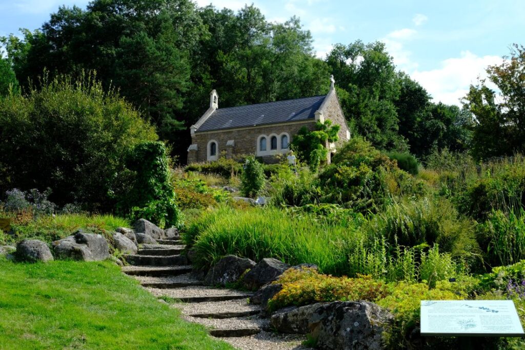 La chapelle Saint Valérie du jardin botanique Jean-Marie Pelt