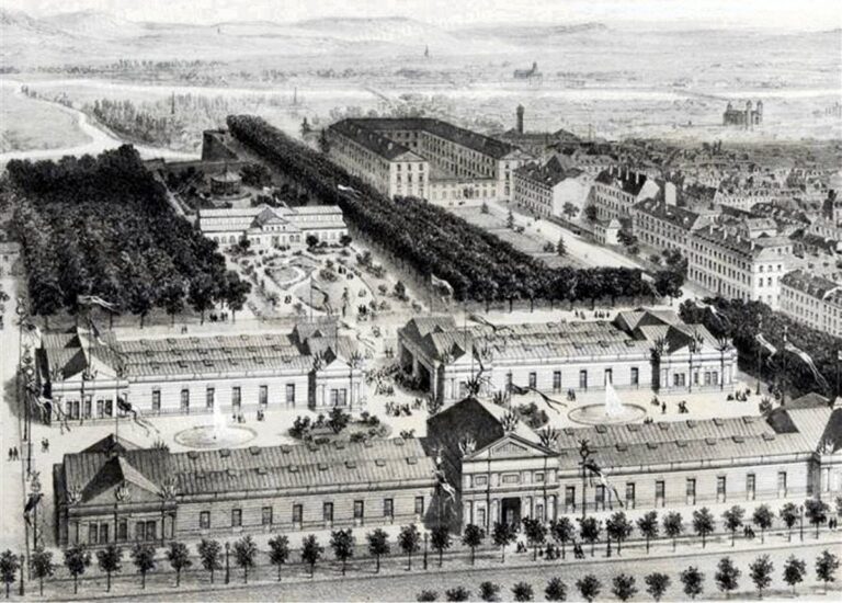 Gravure de l'exposition universelle de Metz