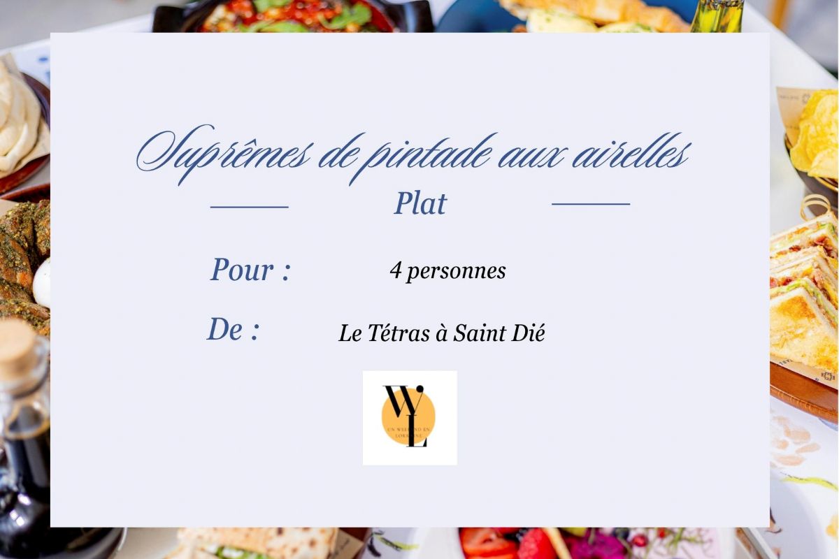 Vous consultez actuellement Suprêmes de pintade aux airelles